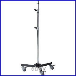 101 Steel Wheeled Roller Light Stand Photo Video Studio Adjustable with Baby Pin