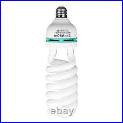135W 5500K E27 220V Photography Spiral Light Bulb Studio Video Lamp x10 UK
