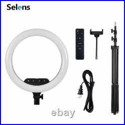 18/14'' Studio Dimmable Video Ring Light Lamp Kit with Bluetooth Remote Control