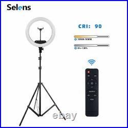18/14'' Studio Dimmable Video Ring Light with Bluetooth Remote Control Tripod kit
