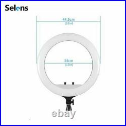 18 LED Ring Light 3200-5600K Bluetooth Remote Control for Makeup Studio Video