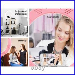 19 LED Ring Light 6500K 5800LM Dimmable Diva With Stand Make Up Studio Video PK