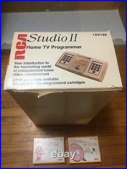 1976 RCA STUDIO II MODEL 18V100 HOME TV VIDEO GAME CONSOLE + 2 Games Untested