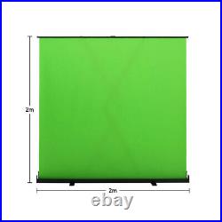 2/2.5M Pull Up Green Screen Backdrop Virtual Studio/Interviews/Video Background