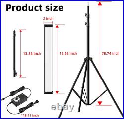 2 Packs 80 LED Video Light Photography Studio Kit with Adjustable Tripod Stand 9