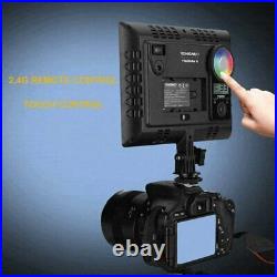 2 Set Yongnuo YN300Air II Dimmable Studio LED RGB Video Light with Adapter + Stand