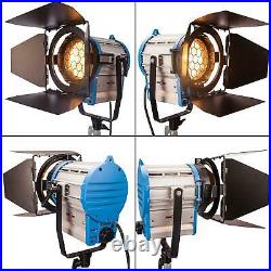 2 x Fresnel Tungsten 1000W Studio Light Dimmable Spotlight Lighting Video