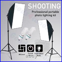 270w Studio Softbox Lighting KIT Screen 3xPhotography Backdrops Background Stand