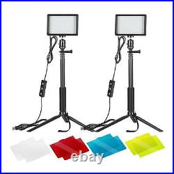 2Pc LED Ring Light with Tripod Stand for Camera Phone Studio Selfie Video Live