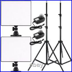 2Pcs YONGNUO YN300Air Studio LED Video Photo Light 3200K-5500K + Light Stand Kit