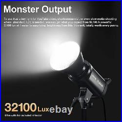 2X Godox SL100D 100W 5600K LED Video Light Studio Continuous Light APP Control