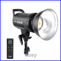2x Godox SL-60W 5600K Studio LED Video Continuous Light Bowens Mount with Stand