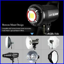 2x Godox SL-60W LED Video Studio Light + 95cm Softbox Grid +2M Stand for Wedding
