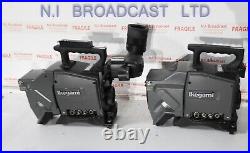 2x Ikegami hc400w studio cameras 1x with viewfinder vf15-46 Sold as is with n
