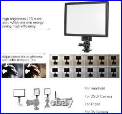 2x VILTROX L116T Photography LED Video Light Panel Camera Studio Light + Stand
