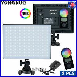2x YONGNUO YN300 Air II LED Video Light Panel RGB 3200K-5600K +Remote For Studio