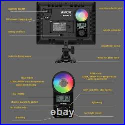 2x Yongnuo YN300Air II Dimmable Studio LED RGB Video Light Panel + Power Adapter