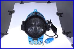 3x 650w Movie Tungsten Fresnel Spotlight Lighting Studio Video Barndoor Dimmer B