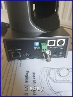 4k sensor NDI HX2 PTZ studio Camera, HdSdi, Hdmi for Vmix, POE cat5, UK stock