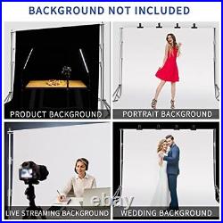 8.5 10 FT Stainless Steel Backdrop Stand, Photo Video Adjustable