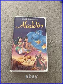 Aladdin Black Diamond Clamshell VHS Video Retro Rare Walt Disney Classic Tape