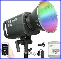 Amaran 150C RGBWW Full-Color 150W Output Bowens Mount LED Video Studio Light, CC