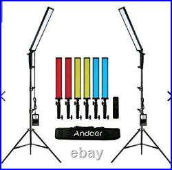 Andoer 210 LED Light Studio LED Lighting Kit 2pieces Handheld Video Lights