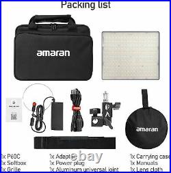 Aputure Amaran P60C RGBWW LED Video Light Bi-Color Panel Light Studio Fill Light