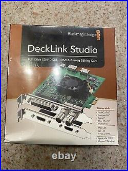 Blackmagic Design DeckLink Studio 2 Unopened Box