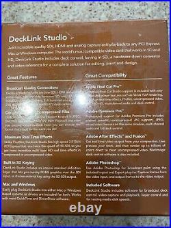 Blackmagic Design DeckLink Studio 2 Unopened Box