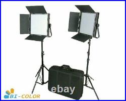 CAME-TV High CRI Bi-color 2 X 1024 LED Video Lights Studio TV Lighting +Free Bag