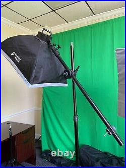 COWBOY STUDIO Photo Video Softbox Light Kit LIMOSTUDIO Heavy Duty Green BACKDROP