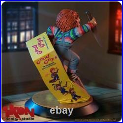 Child's Play Chucky Breaking Free From Box PVC Statue-Ikon Design Studio-0