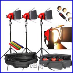 Dimmer 3x Tungsten 800w Redhead Red Head Video Studio Light Bag Focus Earthed Pr