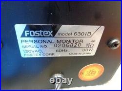 Estate Pro Vintage Fostex 6301b Speakers Personal Studio Monitors See Video