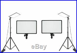 Ex-Pro 2 Pack SM LED Video Photography Studio Panel Lights 3200-5600K CRI 95+