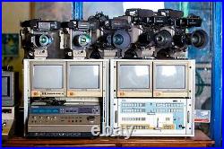 FULL Tv Broadcast kit Vintage Studio PANASONIC Video Cameras Effect Generator