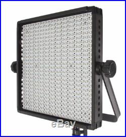 Fovitec 2x Bi-Colour 600 LED Studio Film Video Photography Lighting Panel Kit