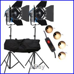 Fresnel Tungsten Spot Lighting 300wx2 Dimmer For Movie Video Camera Film Studio