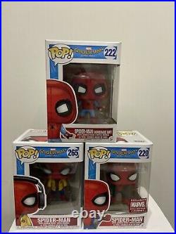Funko POP! Spider-Man Homecoming 265, 220 & 222
