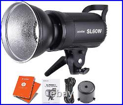 GODOX SL-60W SL 60W Continuous LED Video Light Daylight Balanced 5600K with Gels