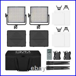 GVM 520S-B Bi Color LED Studio Video 2 Light Panel Kit