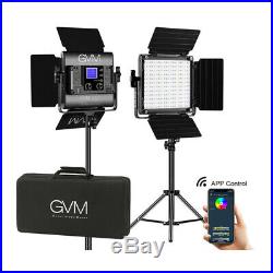 GVM 800D-RGB LED Studio 2-Video Light Kit