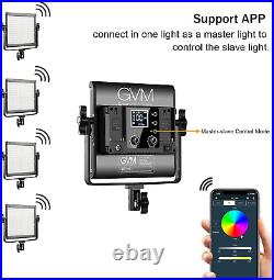 GVM LED Video Light Panel, RGB Video Lighting with APP Control, 800D Studio LED