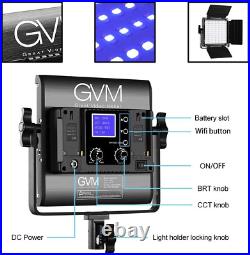 GVM LED Video Light Panel, RGB Video Lighting with APP Control, 800D Studio LED