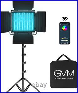 GVM RGB LED Video Light, 800D Studio Light with APP Control Lighting Kit Photogra