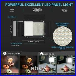 GVM RGB LED Video Light with Bluetooth Control, 60W Photography Studio Lighting
