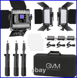 GVM RGB LED Video Lighting Kit, 800D Studio Video Lights with APP Control, Film