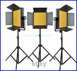 Godox 3000 3X 1000 LED Studio Continuous Light Kit For Video Wedding 3300-5600