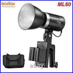 Godox ML60 60W 5600K CRI96 32-Channel LCD screen Led video Studio Camera Light
